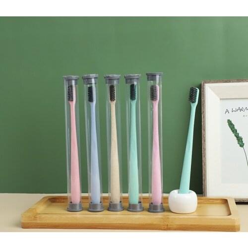 3Pcs Colorful Toothbrush Set Soft Bristle Teeth Whitening Toothbrushes Soft Dental Oral Care Hotel Bathroom Parts