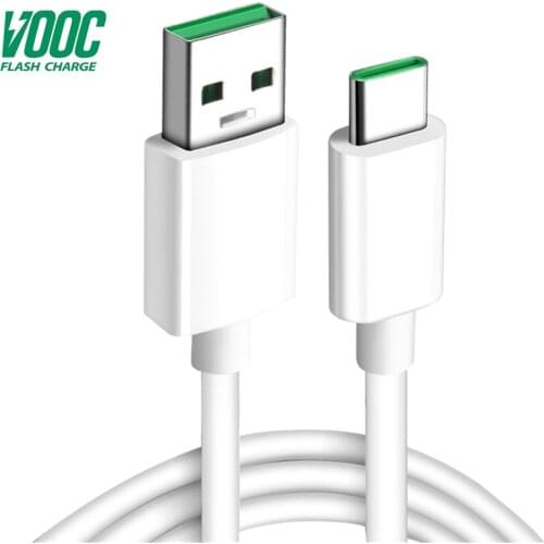 5V/4A VOOC Flash Charger Cable For OPPO Reno A11 R17 K5 K3 Find X Original USB Type C Super Flash Charging Type C Charger Wire
