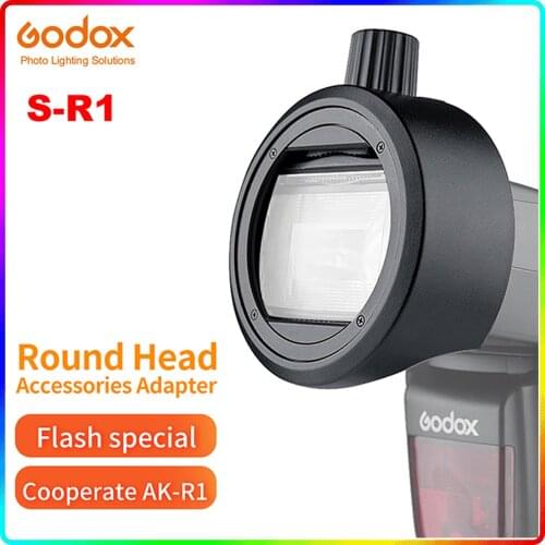 Godox S-R1 Flash Speedlight Adapter AK-R1 Adapter Ring for Godox TT685 V850II V860II TT600 Yongnuo Canon Nikon Sony Flash Light