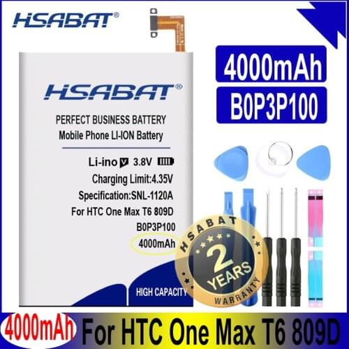 Battery for HTC One Max T6 809D 8088 8090 8160 D8160 8060 M8809 803 803S 803N 803E 0P3P7 6600LVW 35H00211-00M B0P3P100 BOP3B100