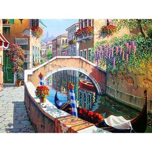 2020 New 5d Diamond embroidery Dream house Diy Diamond painting pebble round drill rhinestone pasted full