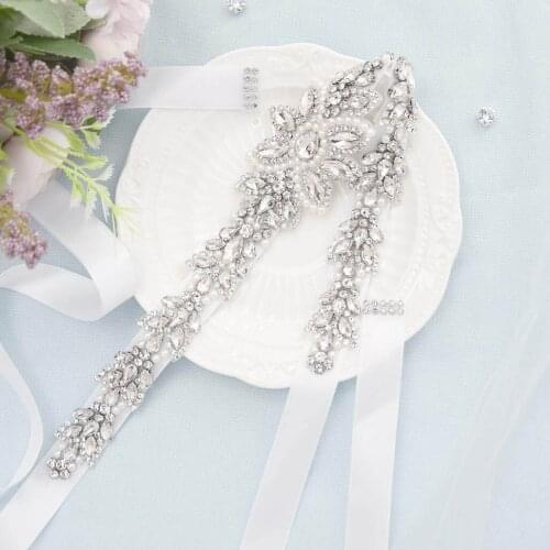 S410 Bohemian Wedding Accessories Female Belt Dress for Formal Occasions Sash Belts for Bride Party Evening Dresses Decoration
