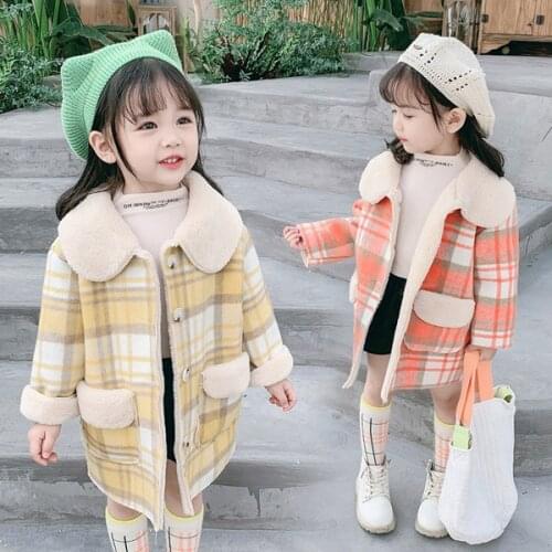 Childrens coat girls fashion thick clothes Korean edition