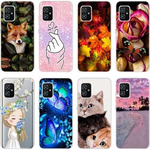 For Asus Zenfone 8 ZS590KS Case Soft Silicone Phone Cases For Asus Zenfone8 ZS590KS ZS590KS-2A007EU Back Cover Ultra Slim Funda