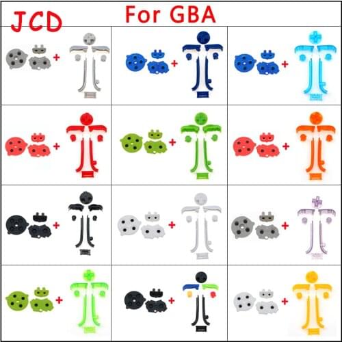 For GBA keyboard button conductive rubber pad D pad replacement button A B L R button power switch button