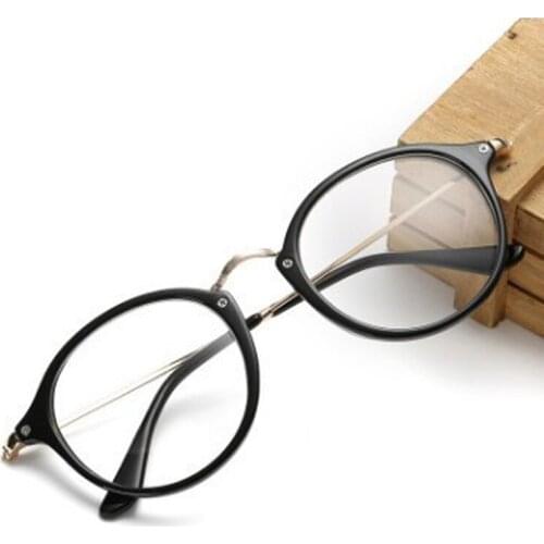 Elbru Black Frame Computer Glasses Frame Plain Glasses Women Men Big Frame Eyewear Blocking Glasses Optical Spectacle Eyeglass