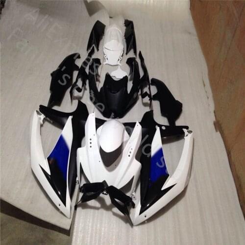 Custom for Suzuki GSXR600 08 10 Fairing GSX R 750 08 10 Fairing Kits GSXR 750 600 2008 - 2010 K8 white black Bodywork