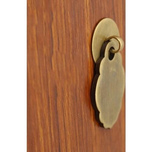 Chinese antique circle drawer knob furniture hardware wardrobe cabinet shoe door handle closet cone vintage pull ring