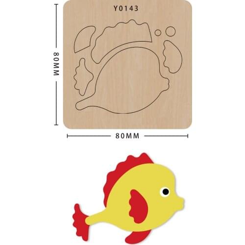 Fish Metal Cutting Dies Set Embossing Stencil Templates Mold Paper DIY Art Craft Scrapbook Book Card Decor