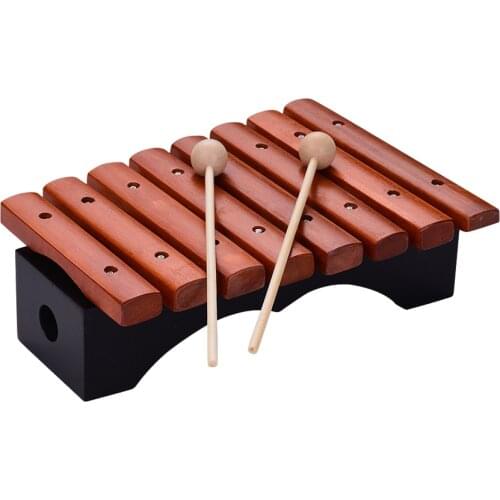 Musical Instrument 8 Notes Wood Xylophone Includes 2 Wooden Mallets for Children Kids Educational Music Toys