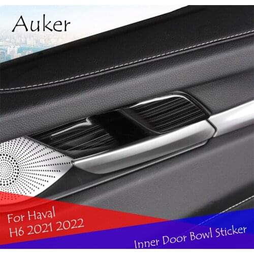 Stainless Steel Auto Inner Door Bowl Sticker interior moulding Covers For Haval H6 2021 2022
