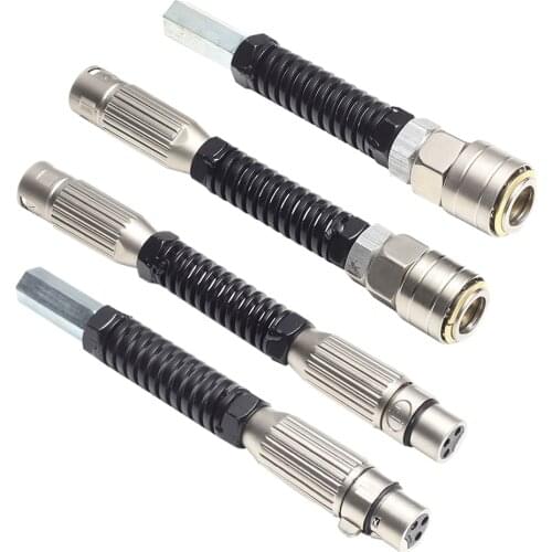 Sex Machine Attachments optional Various machine adapters vac-u-lock 3XLR Screw Bendable Spring Connector F039