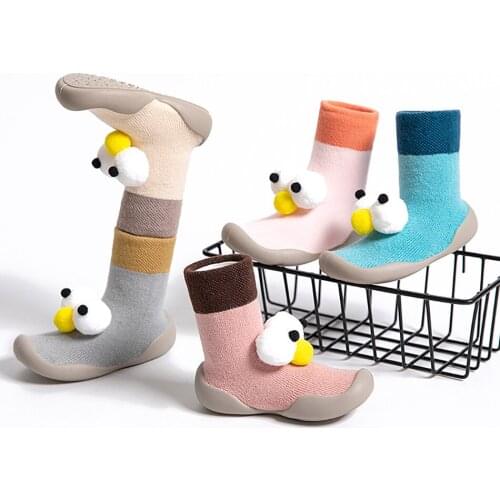 Baby Toddler Shoes Baby Non-slip Funny Cute Soft Rubber Sole Animal Thin Baby Floor Shoes Foot Socks