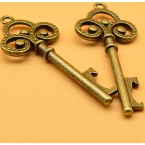 Fashion Portable Key Shaped Beer Bottle Opener Party Wedding Decor Tool key Shaped Bottle Opener Shaped Zinc Alloy Copper Silver