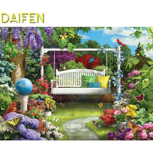 Full Square Diamond mosaic garden Swing tree flower butterfly Full Round Diamond painting Cross stitch 5D DIY Diamond embroidery