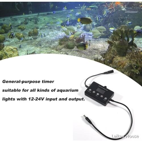Fish Tank Light Sunrise And Sunset Timer Fish Tank Light Controller T1 Aquarium Light Controller 3-100W 12-24V Timing Dimming