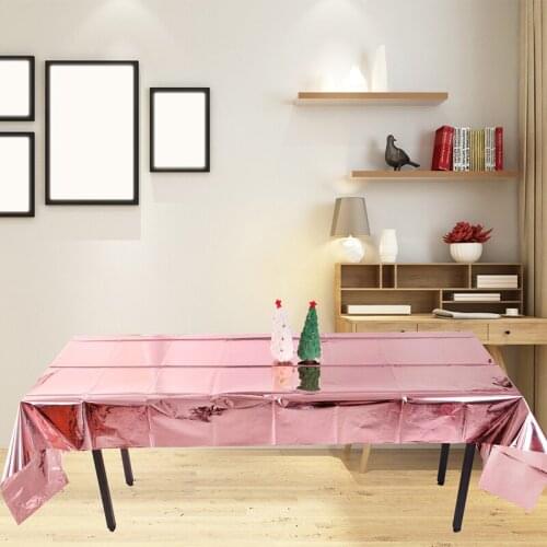 Rose Gold Foil Tablecloth Tablecloth Shiny tablecloth, Suitable For Party Wedding Anniversary Thanksgiving Christmas