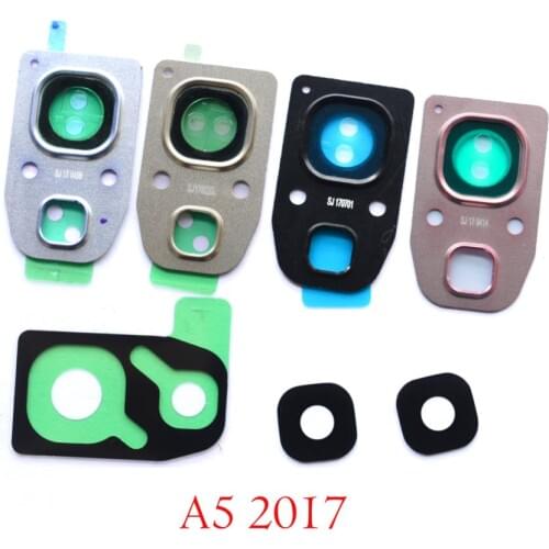 1set original new for Samsung Galaxy A5 2017 /A520 A520F back Rear Camera lens Ring Holder Frame Lens Cover with sticker