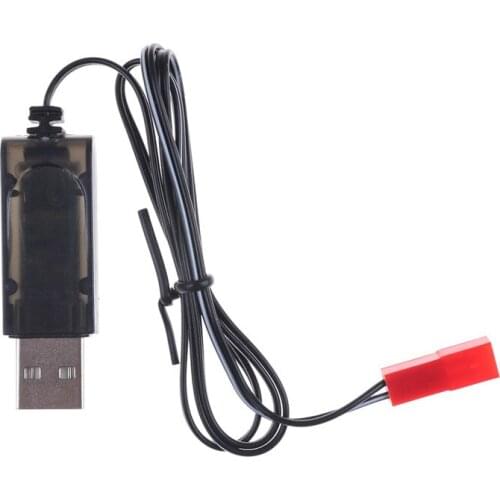 1Pc USB Charger Adapter Cable For Sky Viper Drone Helicopter Black 3.7V Black USB Charger Adapter Cable For Drone Helicopter
