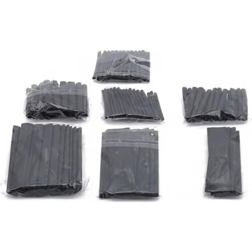 127 Pcs Heat Shrink Sleeving Tube Tube Assortment Kit Electrical Connection Electrical Wire Wrap Cable Waterproof Shrinkage 2:1