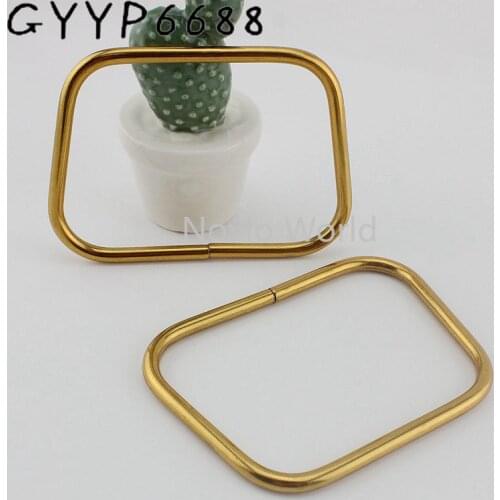 2-10pcs 4colors Light gold 11x8cm bold trapezoidal hand bag hardware matching color bag handle handbags handle Connect