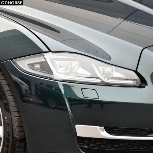 2X Car Headlight Self Healing Protective Film Transparent TPU Decal Sticker for Jaguar XJ X351 2010-2019 XJR XJL Accessories