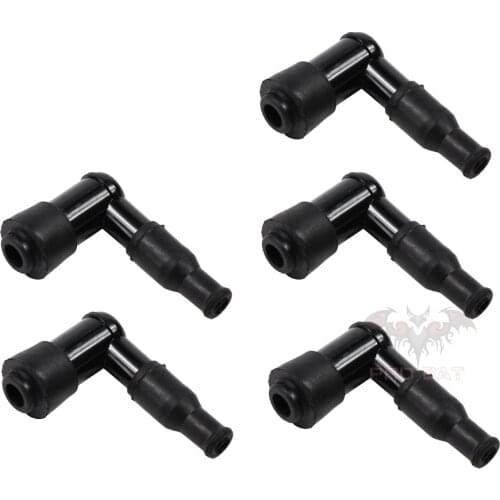5PCS Spark Plug Cap 2 Stroke Bicycle Engine Kit Replacement Part Motorized Bike SPARK PLUG COIL CAP HEAD PRO BAT New