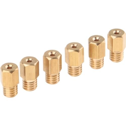 6 Pieces M5 Carburetor Carb Hex Main Jet 100 110 120 130 140 150