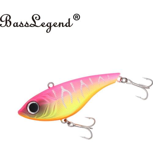 BassLegend Japan Ice Fishing Sinking Lipless Crankbait Vibration Lure VIB Sea Bass Pike Minnow Wobblers 76S 76mm 23g