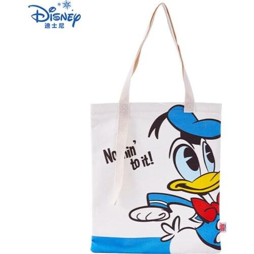 Disney Mommy Bag Mickey Minnie Print Tote Diaper Shoulder Bags Mom Canvas Hobos Maternity Stroller Bag