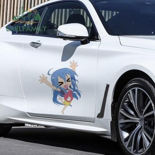EARLFAMILY 43cm x 35cm For Lucky Star Car Stickers Vinyl Material Decal Motorcycle Scratch-Proof Auto Car Assessoires Decor