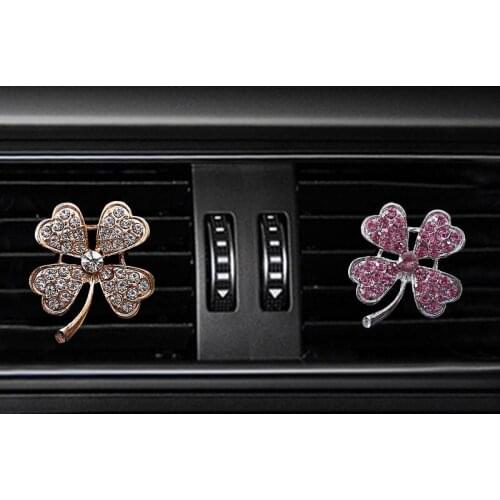 Inlay Water drill Clover car Air conditioning outlet perfume car perfume car interior accessories car fragrance