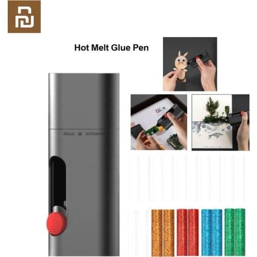Youpin Wowstick Cordless Electric Hot Melt Glue Pen 2000mAh Type-C Rechargeable DIY Art Craft Glue Pen Including Glue Sticks