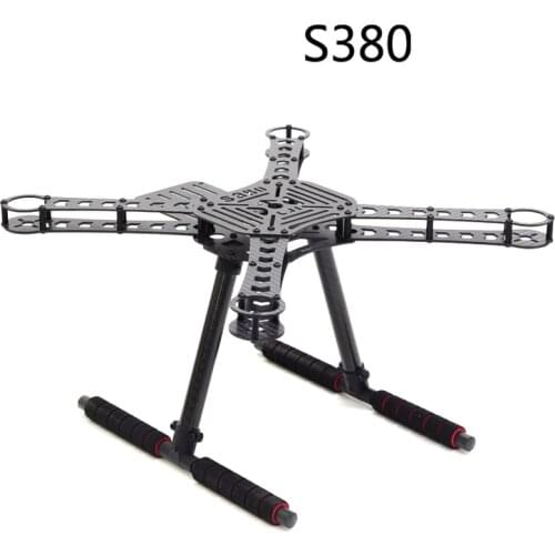 S380 update version X4 380mm Wheelbase Carbon Fiber Mini Quadcopter Frame RC FPV Drone with Aluminum Landing Gear Skid