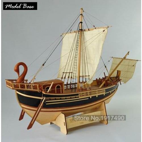 Roman Corbita Roman merchant ship test beta, wooden sailboat models set of materials