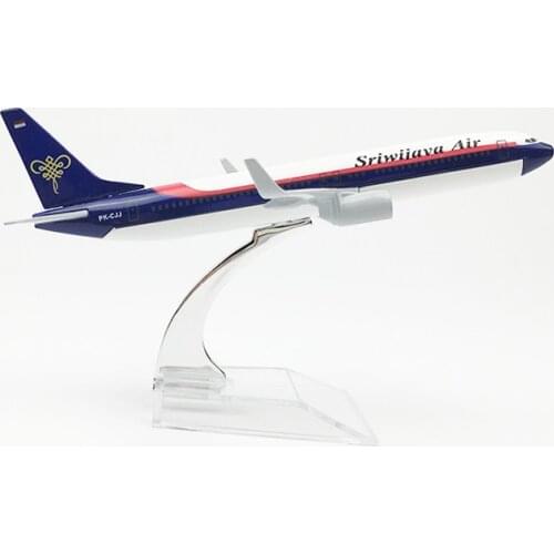 Sriwijaya Air Aeroplane model Boeing 737 airplane 16CM Metal alloy diecast 1:400 airplane model toy for children Free shipping