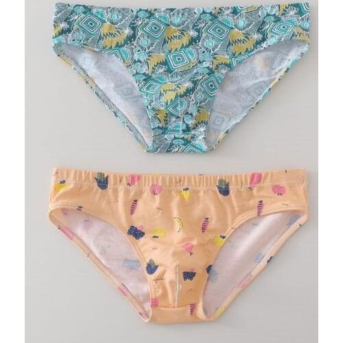 New Men Breifs Cotton Print Panties Low Waist Breathable Sexy Sports Low Waist Comfort Underwear Men