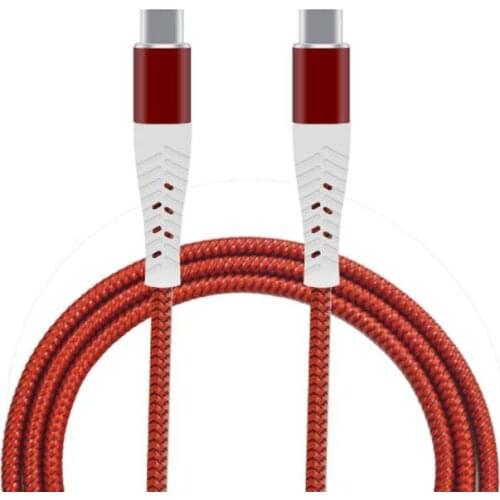 Nylon Woven Type C PD Charger Cable 5core 3A