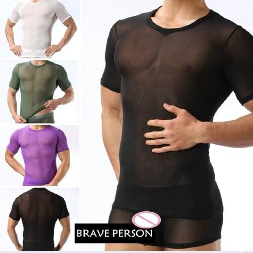 Lingerie Wholesale Undertakes Foreign Trade Brave Person White Gauze Short-sleeved T-shirt(not Include Boxers)