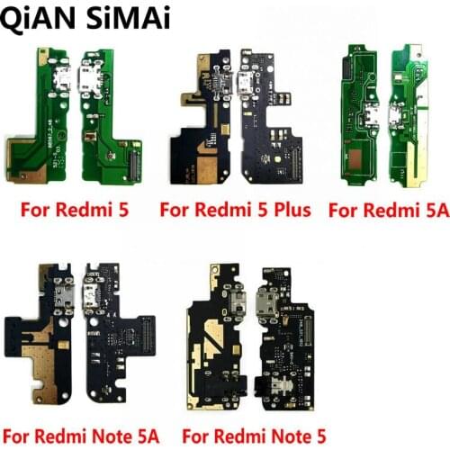 New USB Charge Board & Microphone Module For Xiaomi Redmi 5 5plus 5A / Note 5 5A Charging Port Dock Repair Parts
