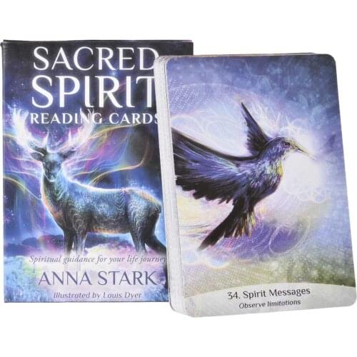 2021 New Tarot Sacred Spirit Reading Cards Tarot Deck Game Board Oracle Cards Famlily Party Playing Game PDF Guidebook