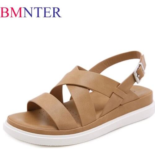 BMNTER 2021 New Ladies Sandals Casual Comfortable All-match Simple Female Sandals Summer Non-slip Shoes For Women Sandalias Muje