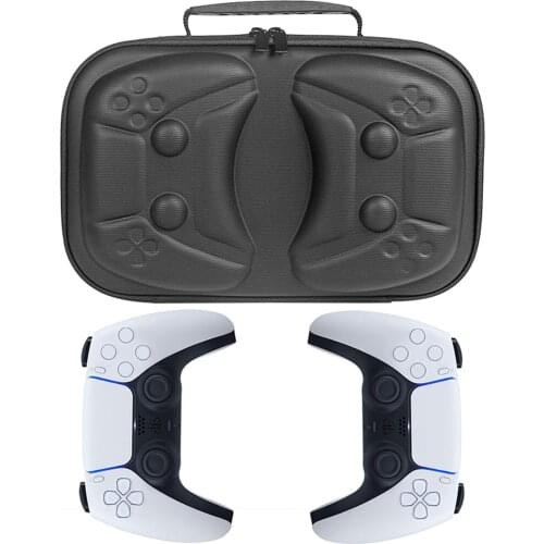 Gamepad EVA Hard Handle Portable Zipper Pouch Dust/ Shockproof Hard Protective Case Storage Bag Suitcase Container For PS5