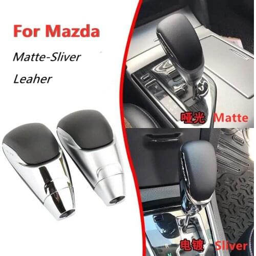 For Mazda 3 5 6 8 MX-5 CX-5 CX-7 CX-9 Automatic Car Gear Shift Knob Stick Lever Handball Genuine Leather Accessory