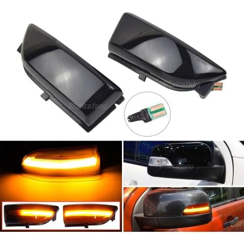 LED Dynamic Turn Signal Side Mirror Blinker Indicator Light For Ford Everest 2015-2019 Ranger T6 Raptor Wildtrak