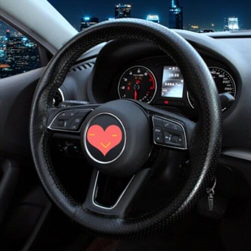 2021 Universal Genuine Leather Car Steering Wheel Cover For Chevrolet Cruze Trax Aveo Lova Sail Epica Captiva Volt Camaro Cobalt