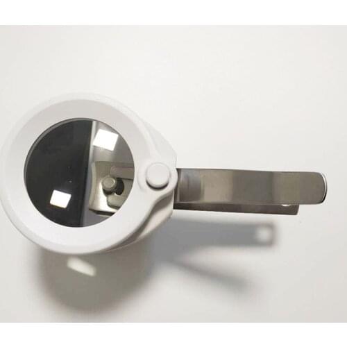 Portable 3.5x Lighted Nail Clipper Magnifier Pocket Elderly People Helping Hand Nail Scissors Magnifying Glass with LED Lights