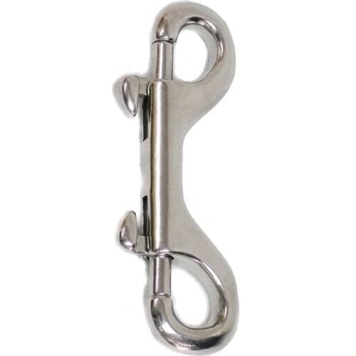 High Quality 304 Stainless Steel Silver 90MM/100MM/115MM 3SIZES Double Ended Hook Bolt Snap for Pet Chains