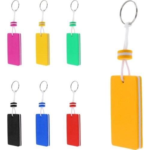 1 Pcs Rectangle Boating Fisherman Floating key Chain Marine Canoe Keychain Shoreline Sailing Key Ring Clip Keyrings