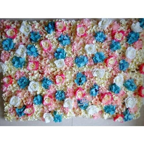 20pcs/lot colorful wedding flower Artificial silk rose flower wall wedding background lawn wedding supply